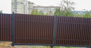 Купить распашные ворота из штакетника Лиски, цена от 2728 руб.
